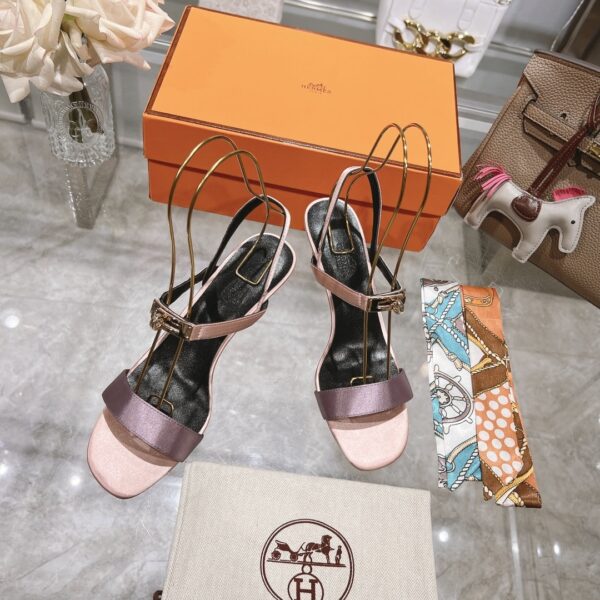 HERMES GLAMOUR 75 SANDAL MULTIOLOR H232133Z 9J365 - Image 6