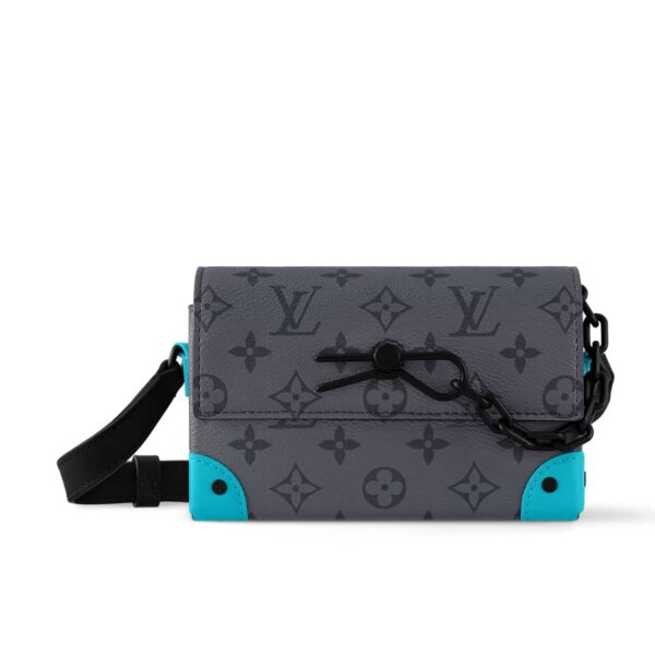 LOUIS VUITTON STEAMER WEARABLE WALLET TURQUOISE 17CM M11496