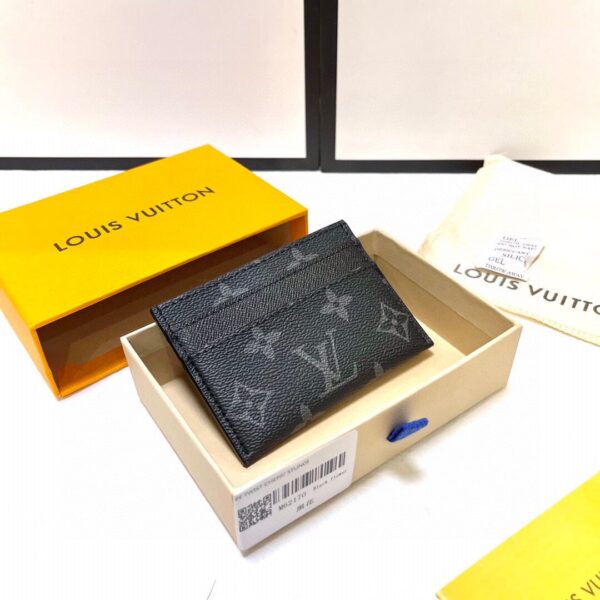 LOUIS VUITTON CARD HOLDER MONOGRAM ECLIPSE 9CM M62170 - Image 9