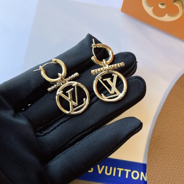 LOUIS VUITTON LV BABY LOUISE EARRINGS GOLGOLD M00613 - Image 2