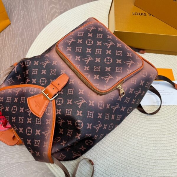 LOUIS VUITTON MONTSOURIS BACKPACK MONOGRAM DUST COATED CANVAS 30CM M11540 - Image 4