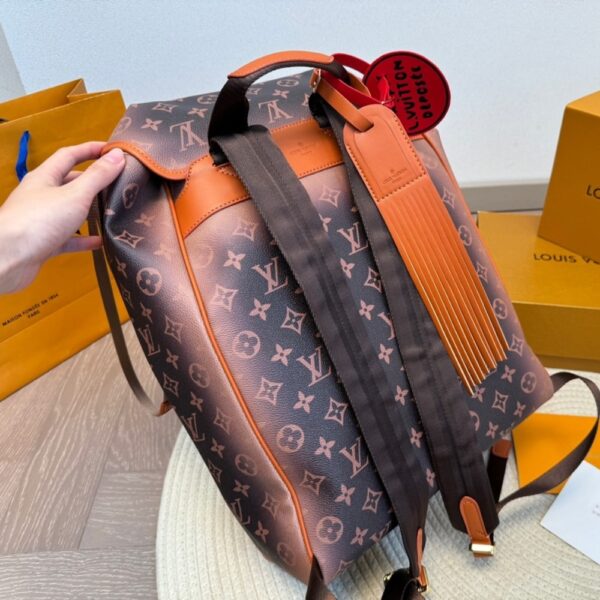 LOUIS VUITTON MONTSOURIS BACKPACK MONOGRAM DUST COATED CANVAS 30CM M11540 - Image 5