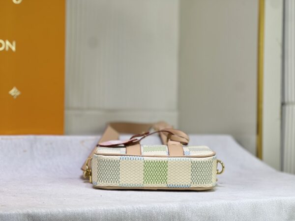 LOUIS VUITTON NANO PORTE DOCUMENTS VOYAGE PORTABLE BRIEFCASE DAMIER GIANT CANVAS PISTACHIO 20CM - Image 8