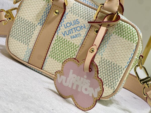 LOUIS VUITTON NANO PORTE DOCUMENTS VOYAGE PORTABLE BRIEFCASE DAMIER GIANT CANVAS PISTACHIO 20CM - Image 6