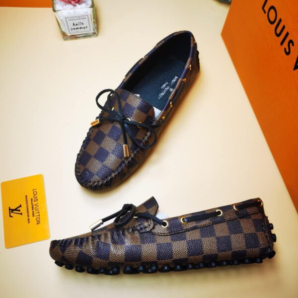 LOUIS VUITTON GLORIA LOAFERS DAMIER BROWN - Image 3