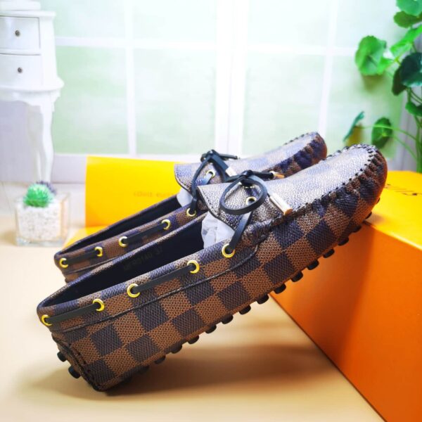 LOUIS VUITTON GLORIA LOAFERS DAMIER BROWN - Image 6