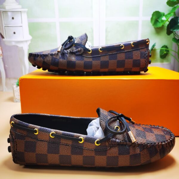 LOUIS VUITTON GLORIA LOAFERS DAMIER BROWN - Image 7