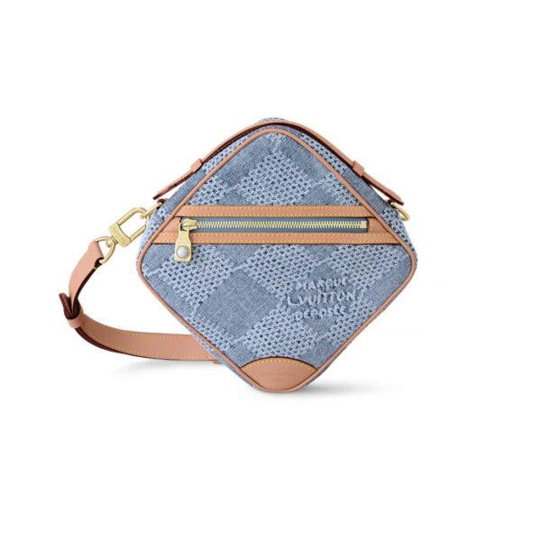 LOUIS VUITTON CHESS MESSENGER DAMIER DENIM BLUE 20CM N40706