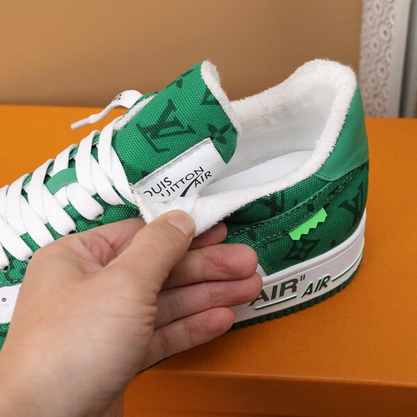 LOUIS VUITTON AND NIKE AIR FORCE 1 BY VIRGIL ABLOH  WHITE COMET GREEN - Image 4