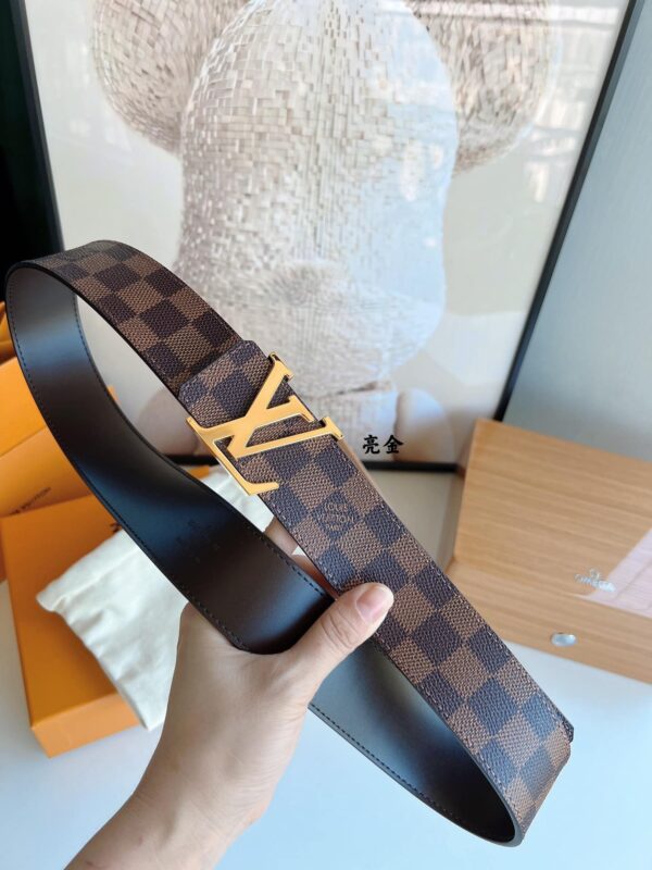 LOUIS VUITTON LV INITIALES REVERSIBLE BELT BROWN 40CM - Image 8