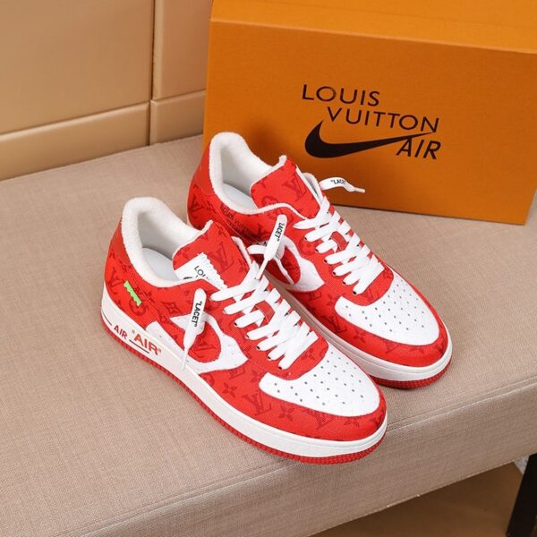 LOUIS VUITTON AND NIKE AIR FORCE 1 BY VIRGIL ABLOH  WHITE COMET RED 1A9VA9 - Image 3