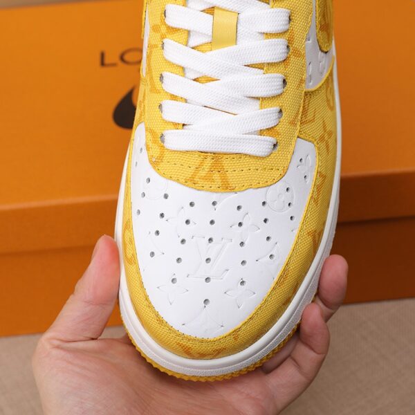LOUIS VUITTON AND NIKE AIR FORCE 1 BY VIRGIL ABLOH  WHITE COMET YELLOW - Image 2