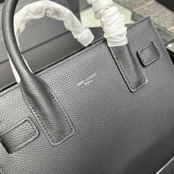 SAINT LAURENT SAC DE JOUR BABY IN GRAINED LEATHER BLACK 26CM - Image 6