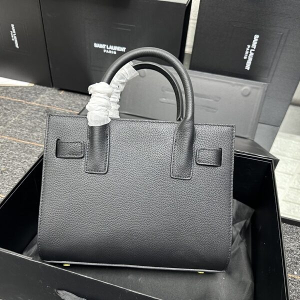 SAINT LAURENT SAC DE JOUR BABY IN GRAINED LEATHER BLACK 26CM - Image 7