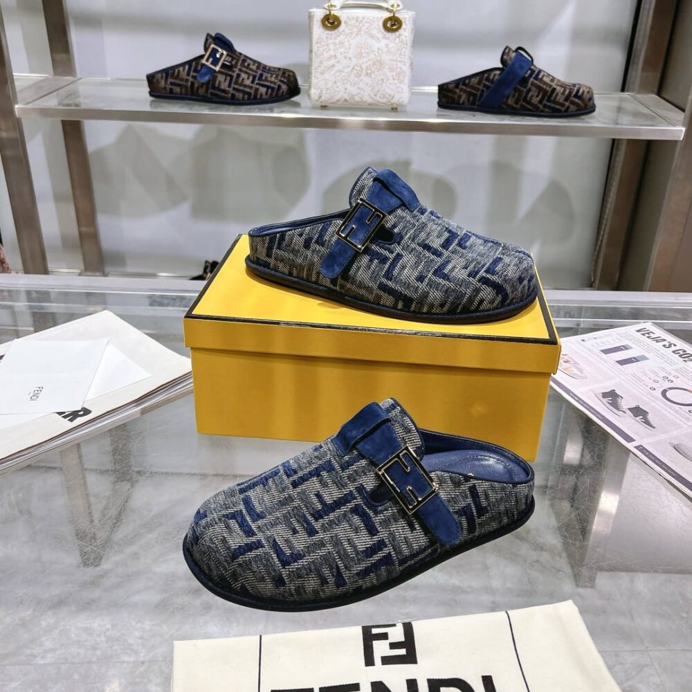 FENDI FEEL FF MULES DENIM BLUE 8R8448AKZPF1PZ7 - Image 10