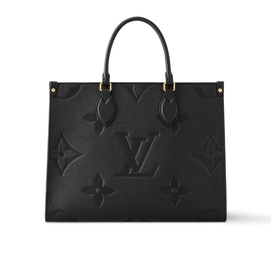 Louis Vuitton Onthego MM Monogram Empreinte Black 35Cm M45595