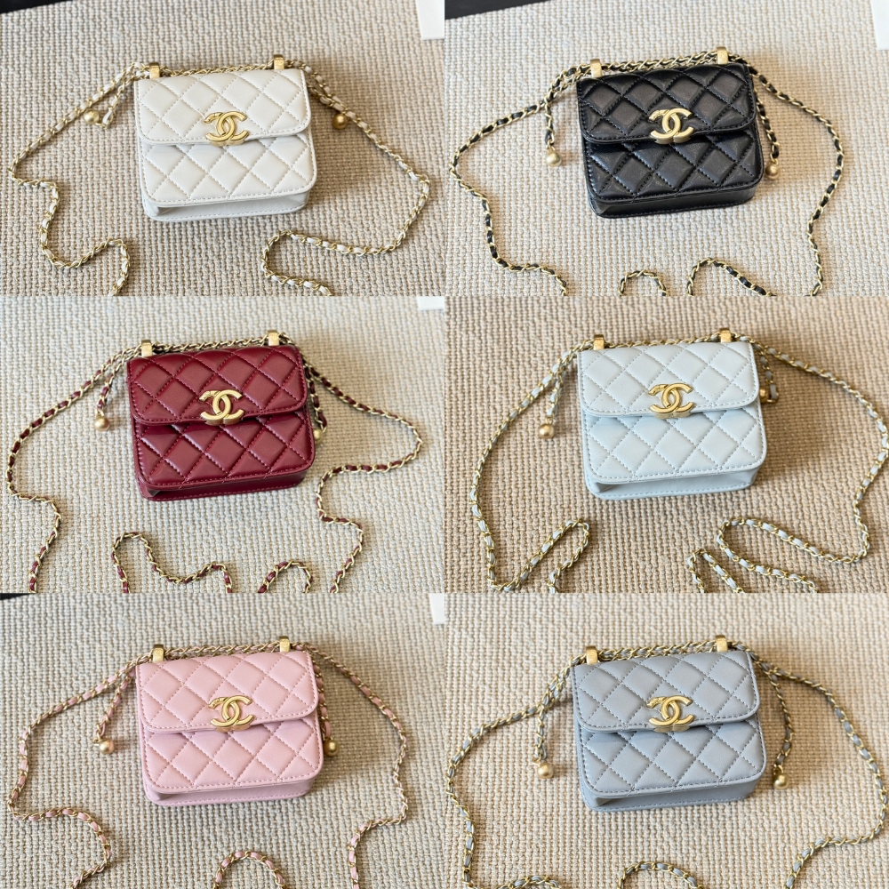 CHANEL 21A MINI FLAP COIN PURSE WITH CHAIN BLACK 12CM AP2290 B06092 94305 - Image 8