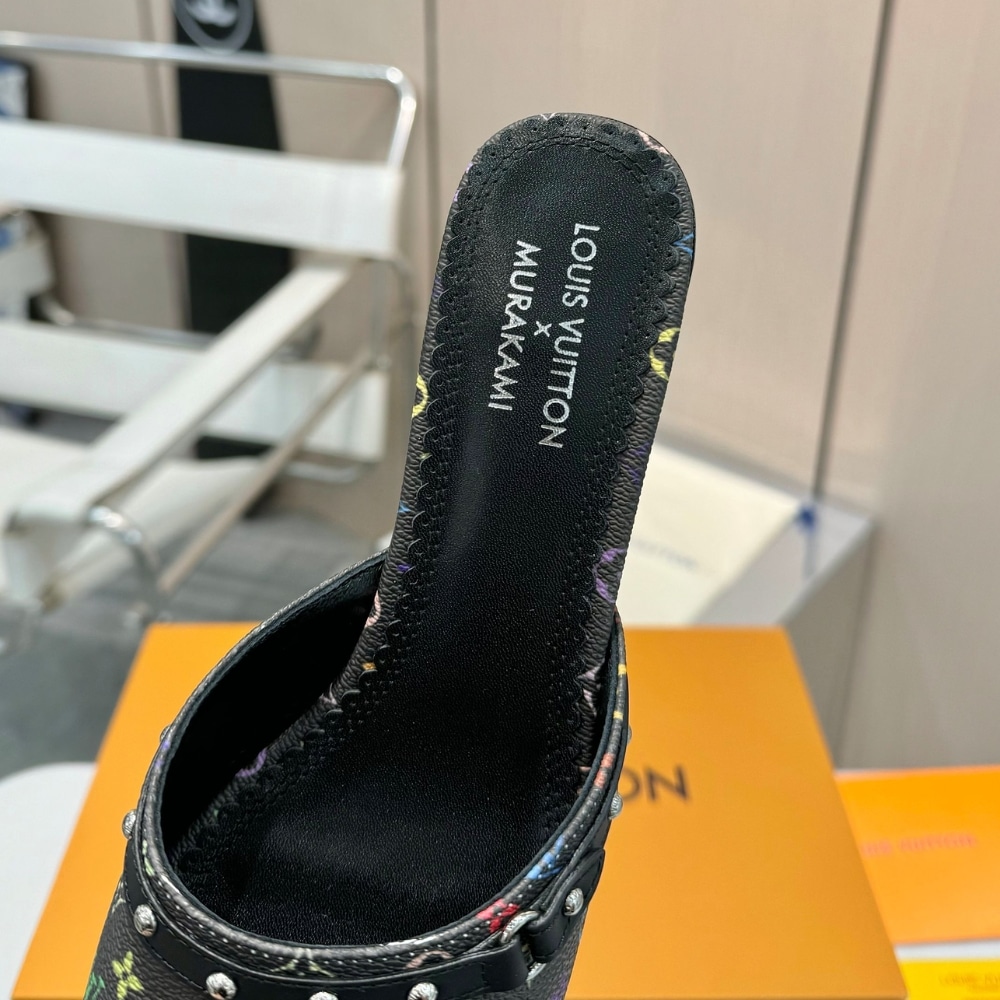 LOUIS VUITTON X TAKASHI MURAKAMI 6AM MULE BLACK 1AGWQQ - Image 3