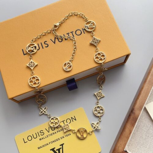 Alternative view of Louis Vuitton Lv Lace Necklace Gold M01057