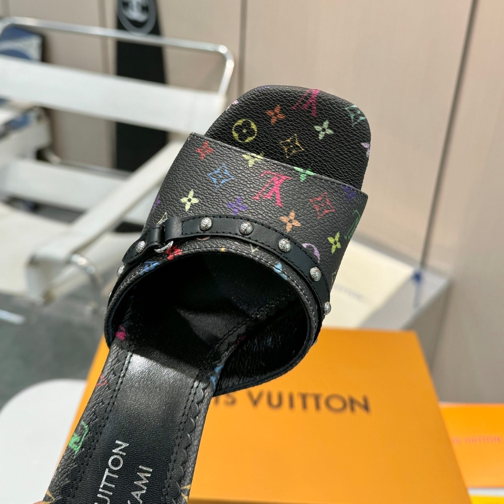 LOUIS VUITTON X TAKASHI MURAKAMI 6AM MULE BLACK 1AGWQQ - Image 5