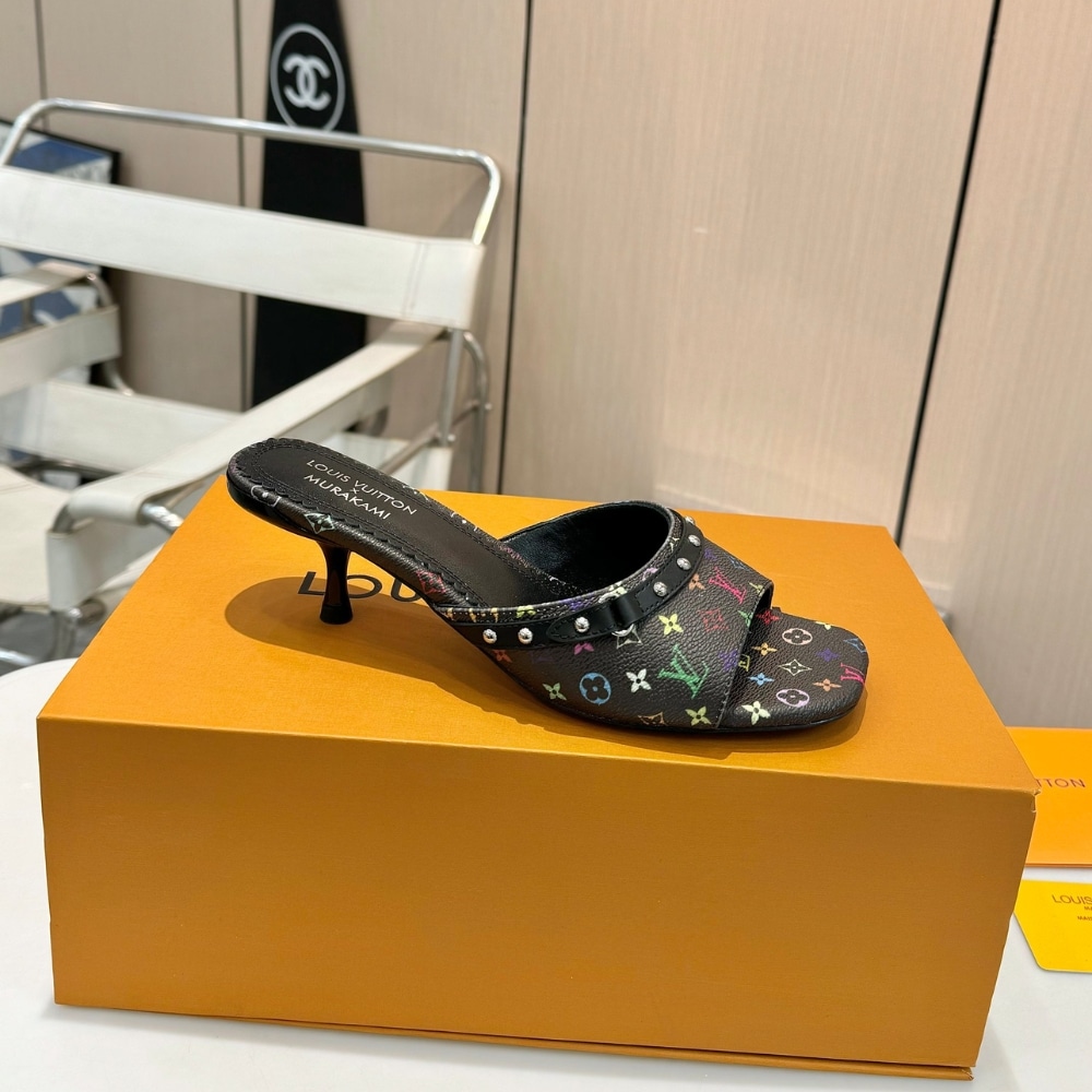 LOUIS VUITTON X TAKASHI MURAKAMI 6AM MULE BLACK 1AGWQQ - Image 7