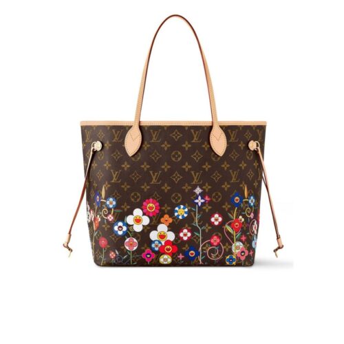 Louis Vuitton X Takashi Murakami Neverfull MM Superflat Brown 32cm M13271