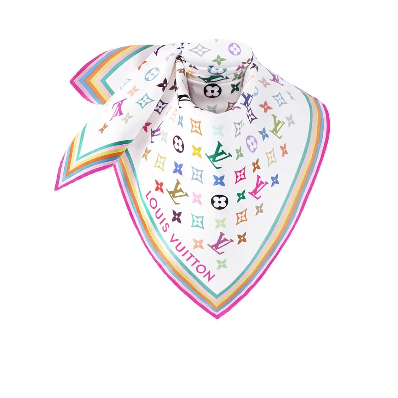 LOUIS VUITTON X MURAKAMI MONOGRAM MULTICOLOR WHITE 90CM M94967