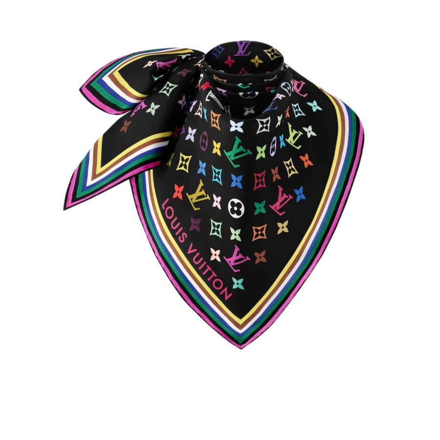 LOUIS VUITTON X MURAKAMI MONOGRAM MULTICOLOR BLACK 90CM M96095