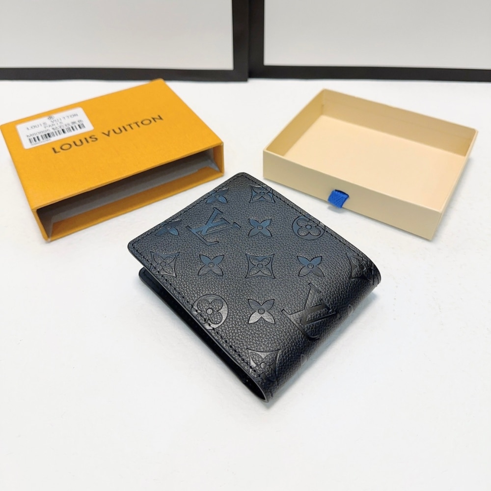 LOUIS VUITTON MULTIPLE WALLET MONOGRAM BLACK 12CM M82072 - Image 3