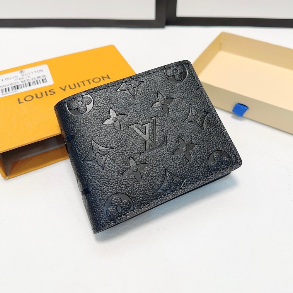 LOUIS VUITTON MULTIPLE WALLET MONOGRAM BLACK 12CM M82072 - Image 2