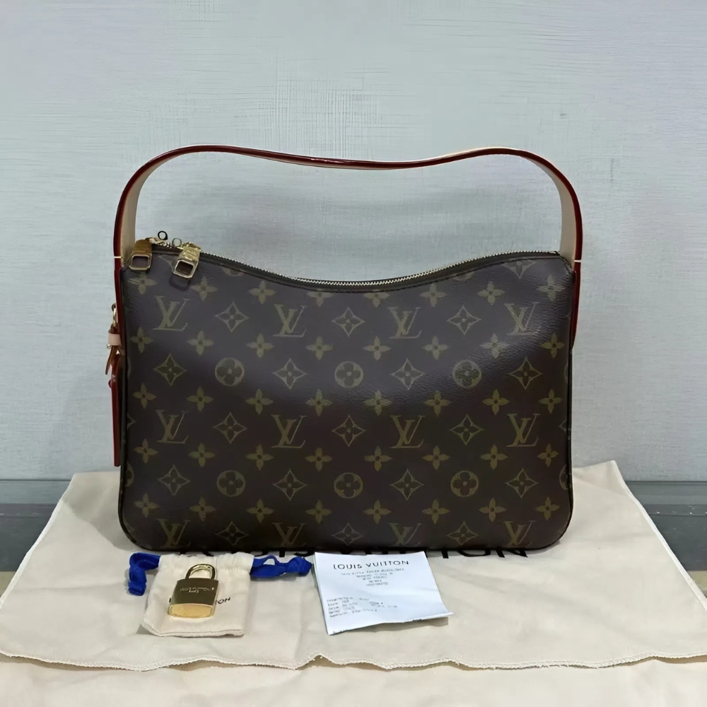 LOUIS VUITTON SLOUCHY PM BAG BROWN 33CM M11952 - Image 2