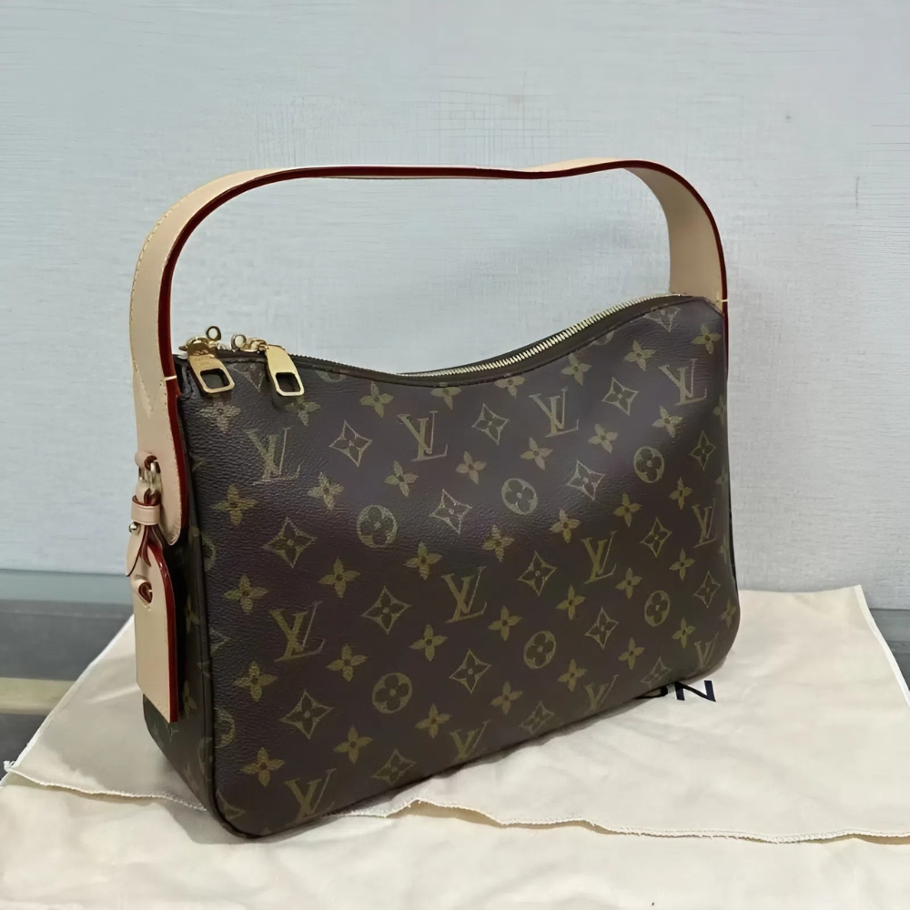 LOUIS VUITTON SLOUCHY PM BAG BROWN 33CM M11952 - Image 3