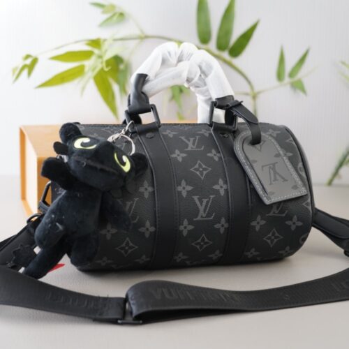 Alternative view of Louis Vuitton Keepall Bandoulière 25 Monogram Eclipse Black 24cm M46271