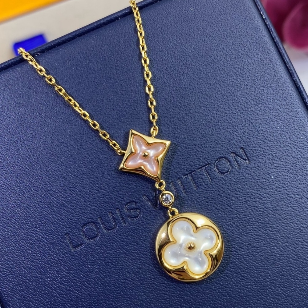 LOUIS VUITTON COLOUR BLOSSOM NECKLACE GOLD Q94355 - Image 2
