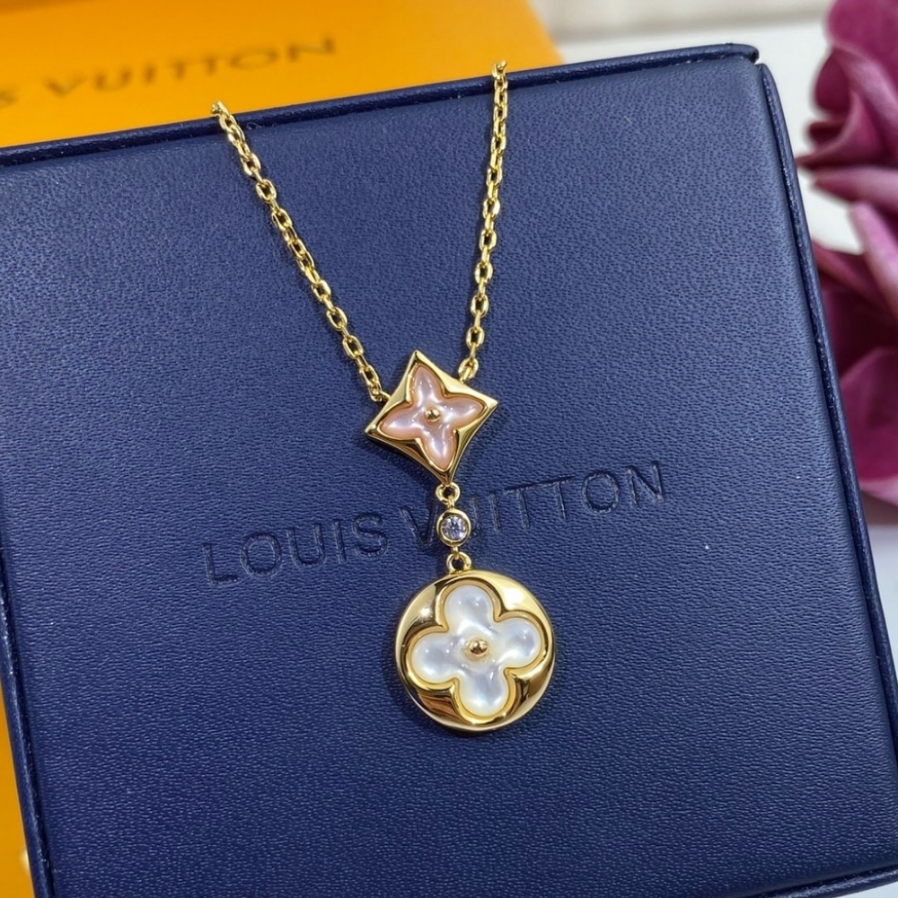 LOUIS VUITTON COLOUR BLOSSOM NECKLACE GOLD Q94355 - Image 3