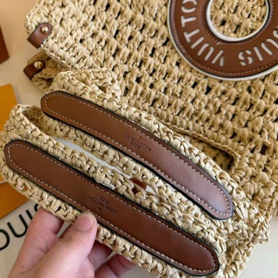 Alternative view of Louis Vuitton Onthego MM Natural Raffia Tan 37Cm M24723