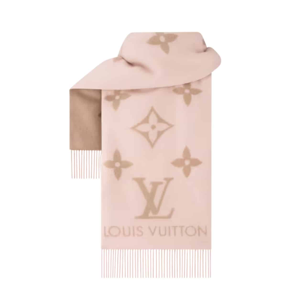 LOUIS VUITTON REYKJAVIK SCARF BEIGE ROSE M78908