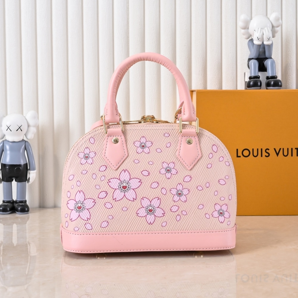 LOUIS VUITTON X TAKASHI MURAKAMI ALMA BB PINK 25CM M13104 - Image 6