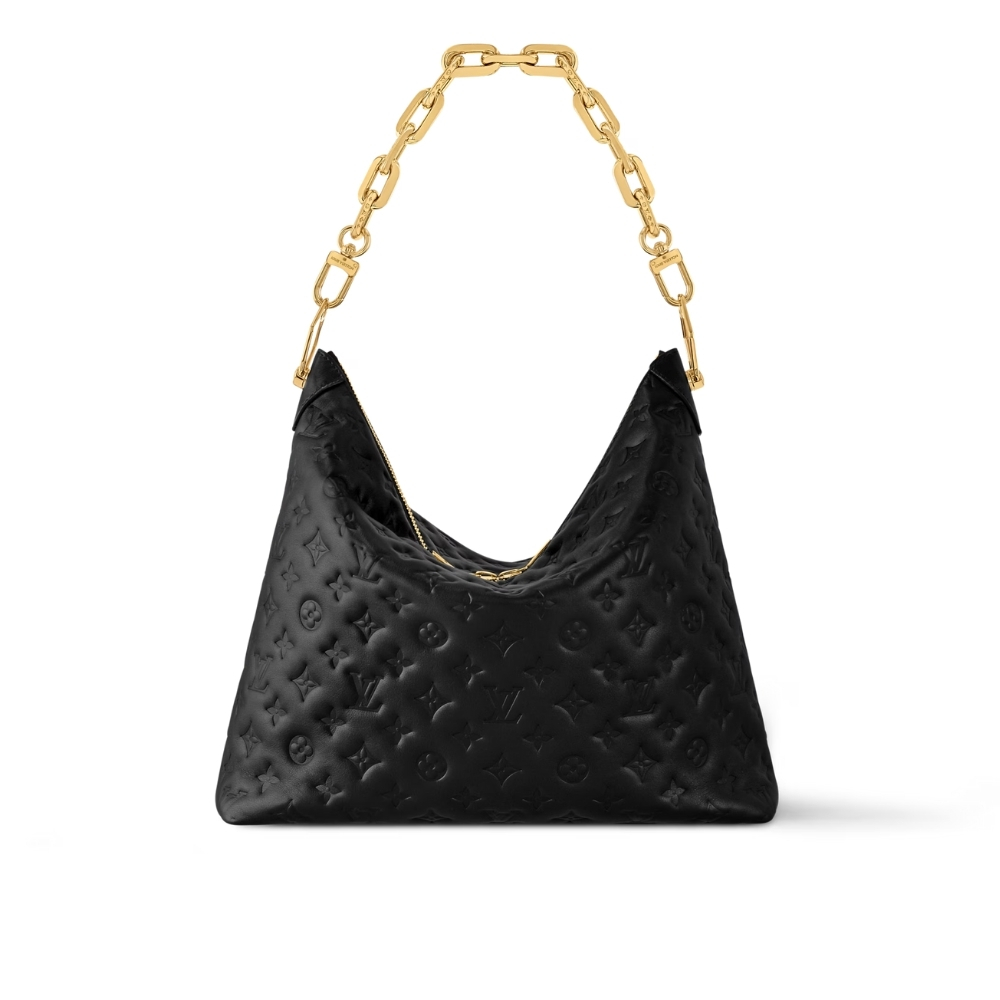 LOUIS VUITTON COUSSIN HOBO MM BLACK 30CM M12068