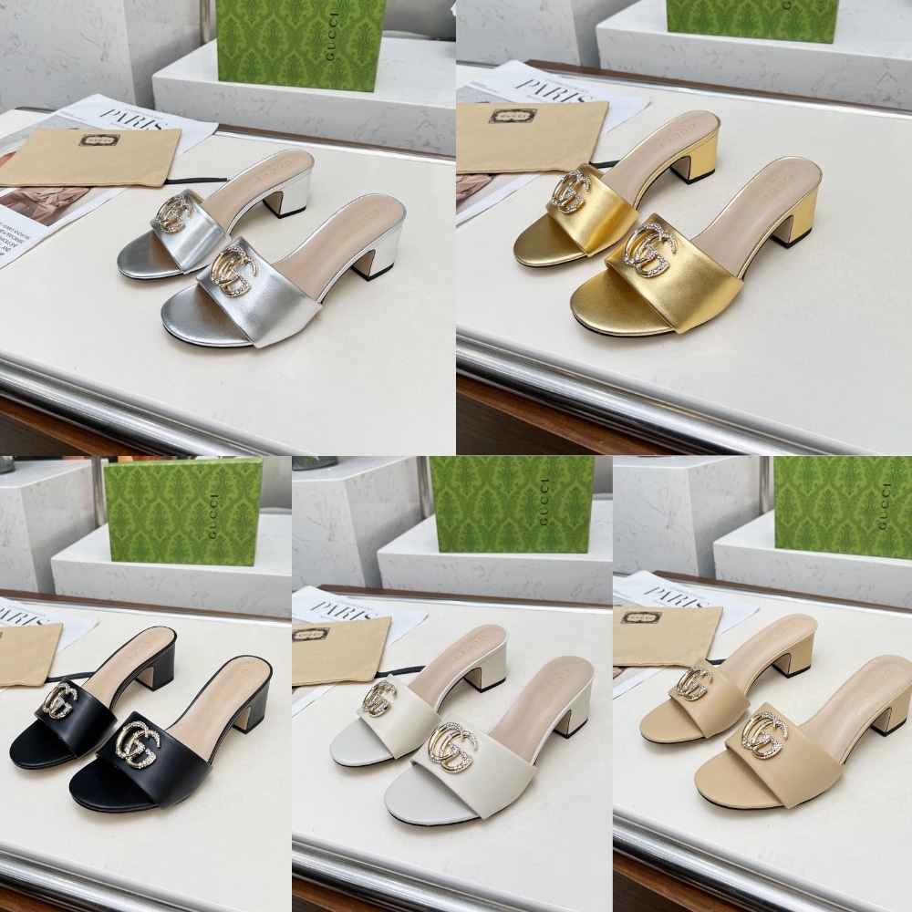 GUCCI NOJUM WOMEN'S SLIDE SANDAL BLACK - Image 5