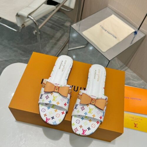 Alternative view of Louis Vuitton X Takashi Murakami 6am Flat Mule White 1agzuv
