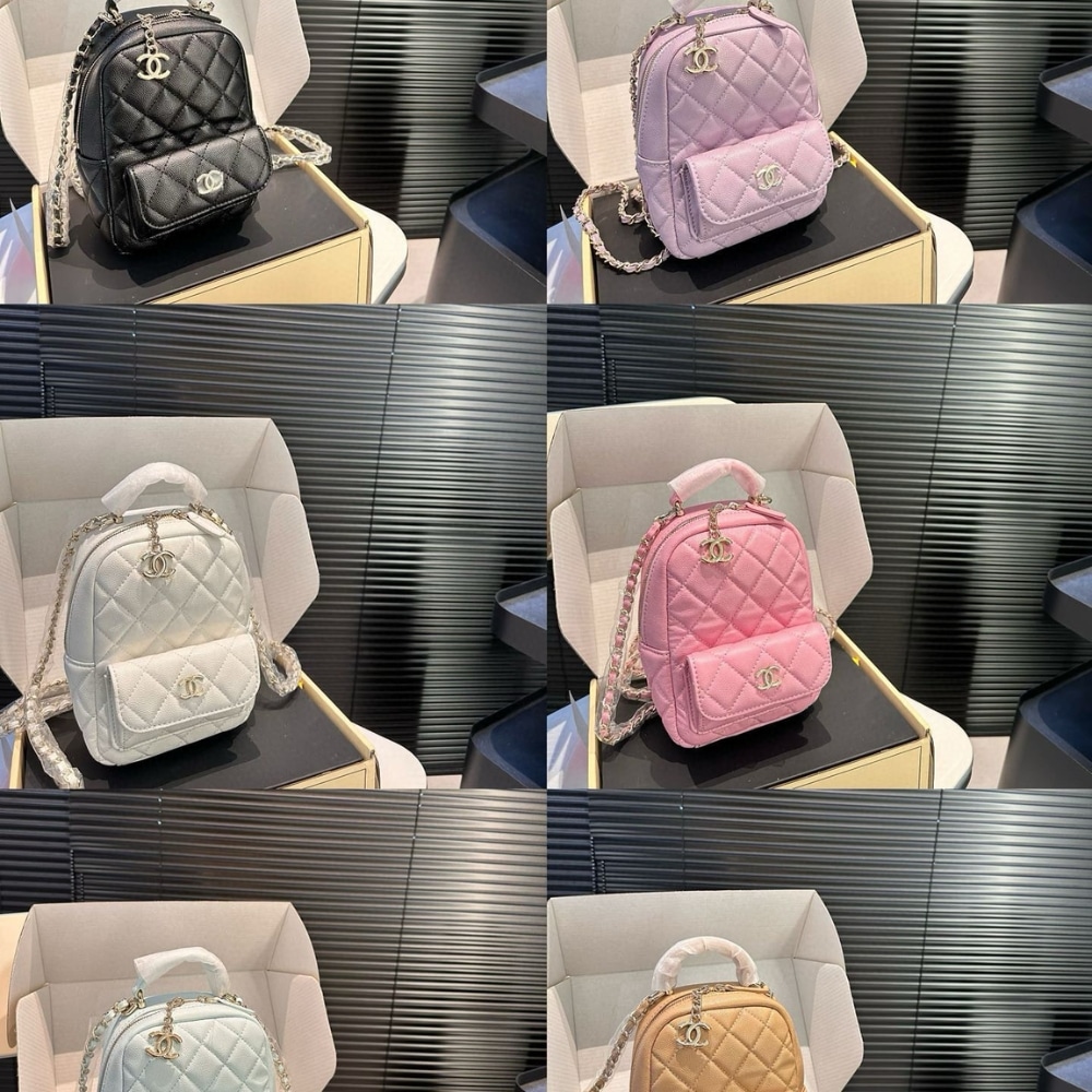 CHANEL CLASSIC MINI BACKPACK BLACK 12CM AP3753 B06311 94305 - Image 3