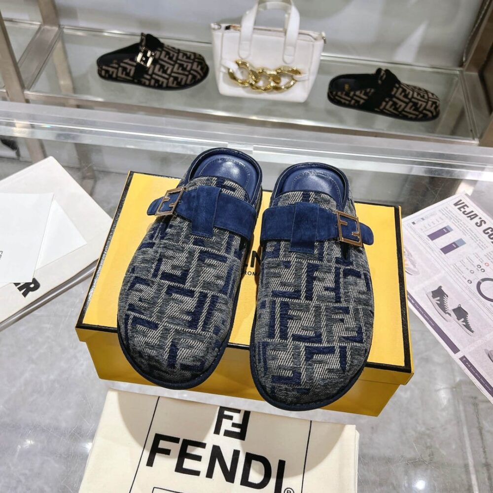 FENDI FEEL FF MULES DENIM BLUE 8R8448AKZPF1PZ7 - Image 9