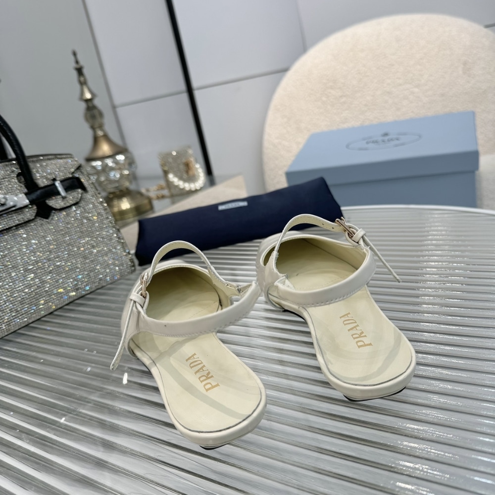 PRADA PATENT LEATHER SLINGBACK BALLERINAS IVORY 1F828N 069 F0304 F 015 - Image 2