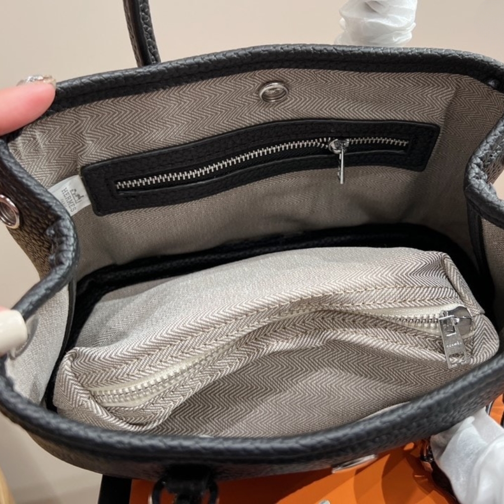 HERMES NEO GARDEN 23 BAG BLACK 23CM H086729CK89 - Image 6