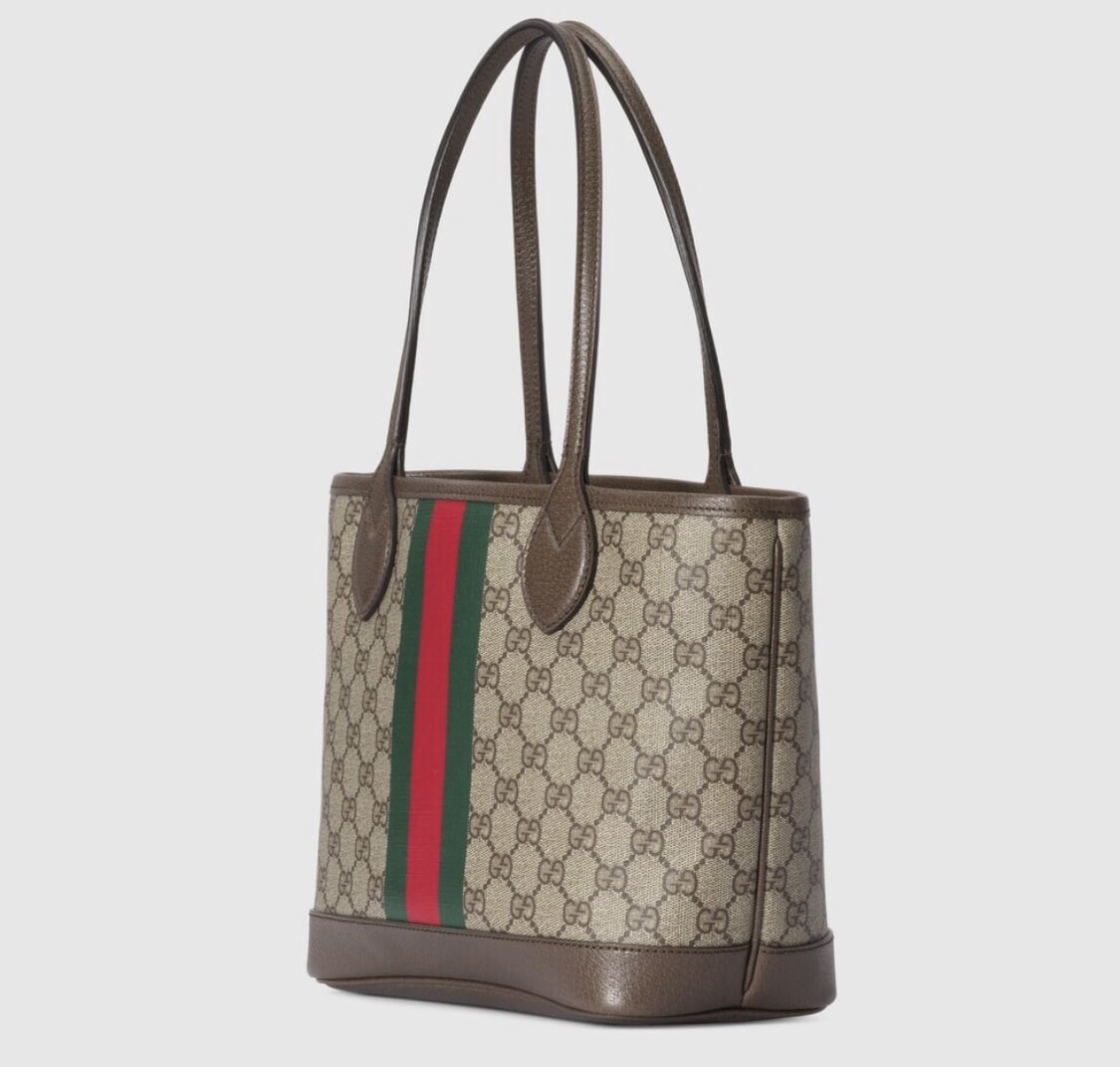 GUCCI OPHIDIA SMALL TOTE BAG BEIGE AND EBONY GG 25CM 726762 2AAAY 9151 - Image 2