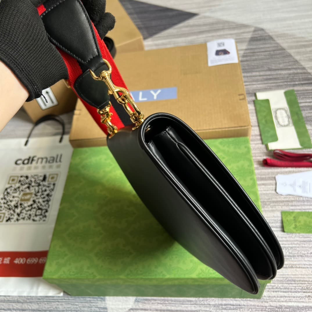 GUCCI BLONDIE MEDIUM BAG BLACK 29CM 699210 UXXAG 1064 - Image 5