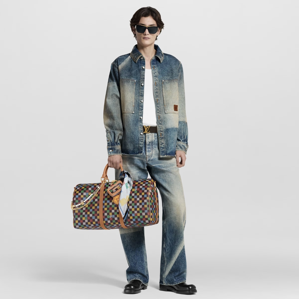 Louis Vuitton Keepall Bandoulière 50 Damier Ebene Muticolor 50Cm N00170 - Image 10