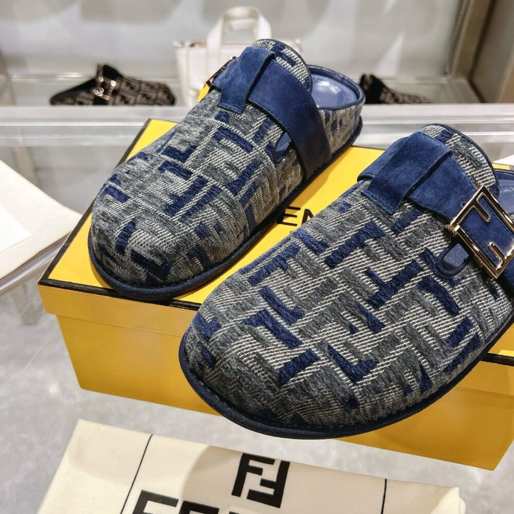 FENDI FEEL FF MULES DENIM BLUE 8R8448AKZPF1PZ7 - Image 6