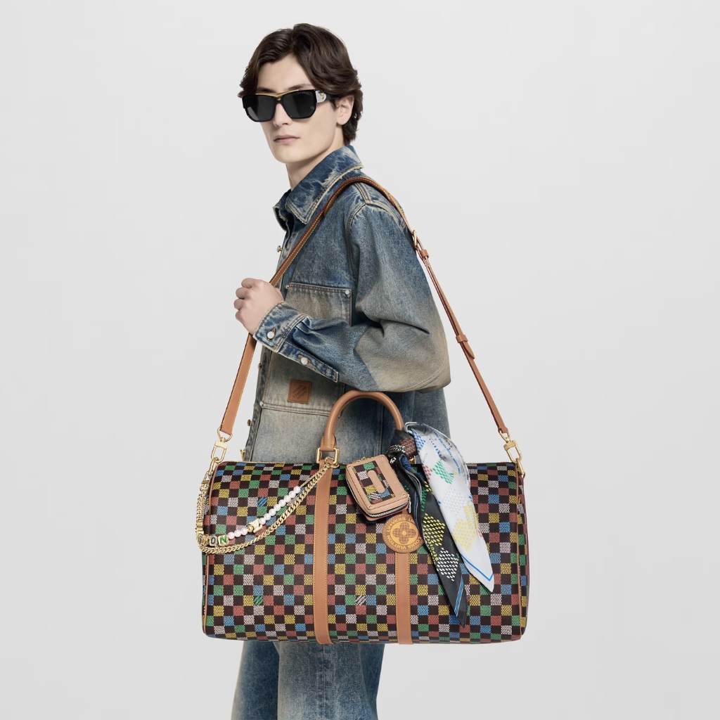 Louis Vuitton Keepall Bandoulière 50 Damier Ebene Muticolor 50Cm N00170 - Image 11